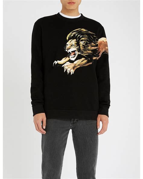 givenchy lion print sweatshirt